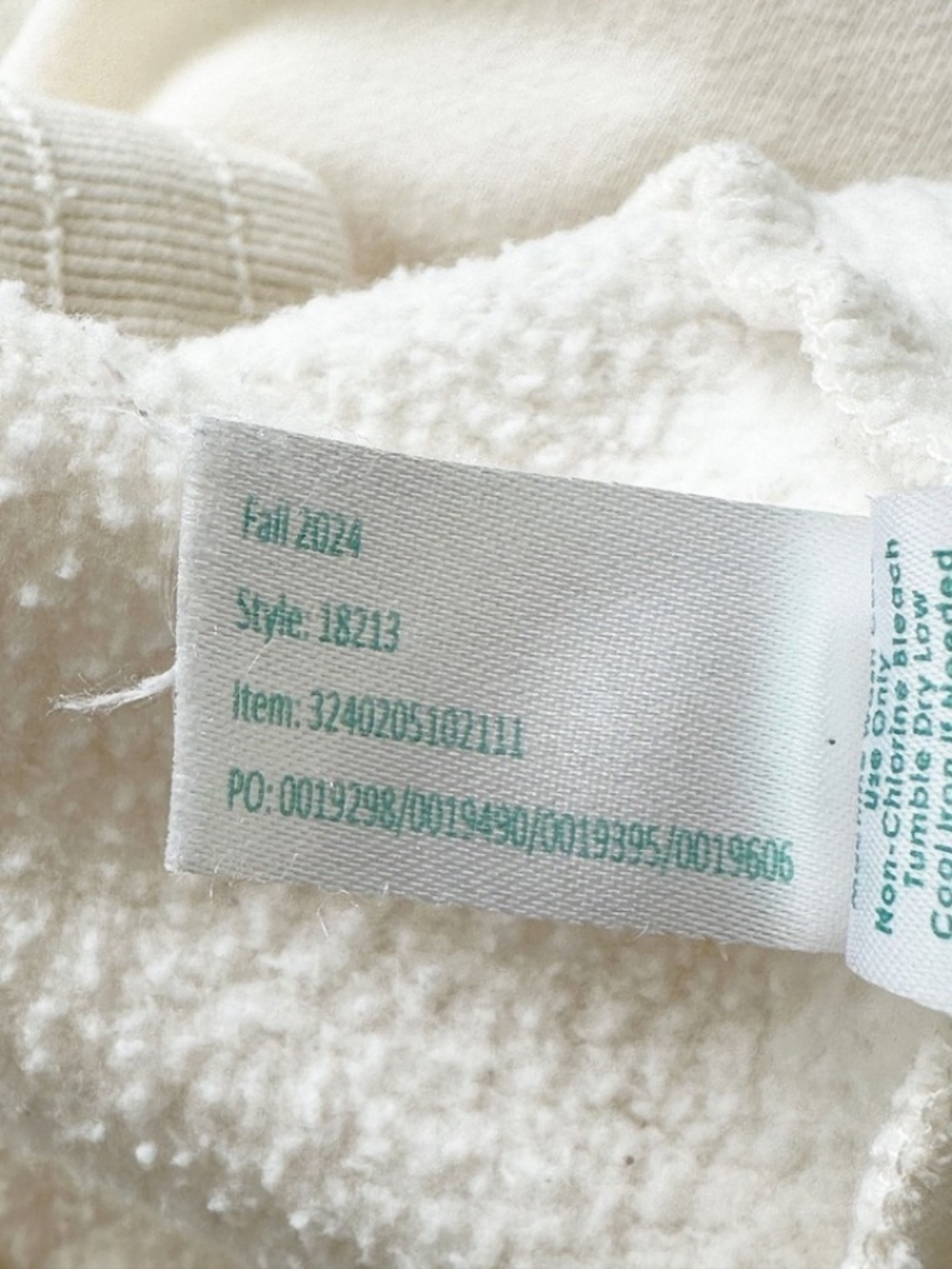 MARINE LAYER Cloud 9 Women’s L Cream Wide Leg Sweatpant Fleece Athleisure Cozy - Picture 15 of 16
